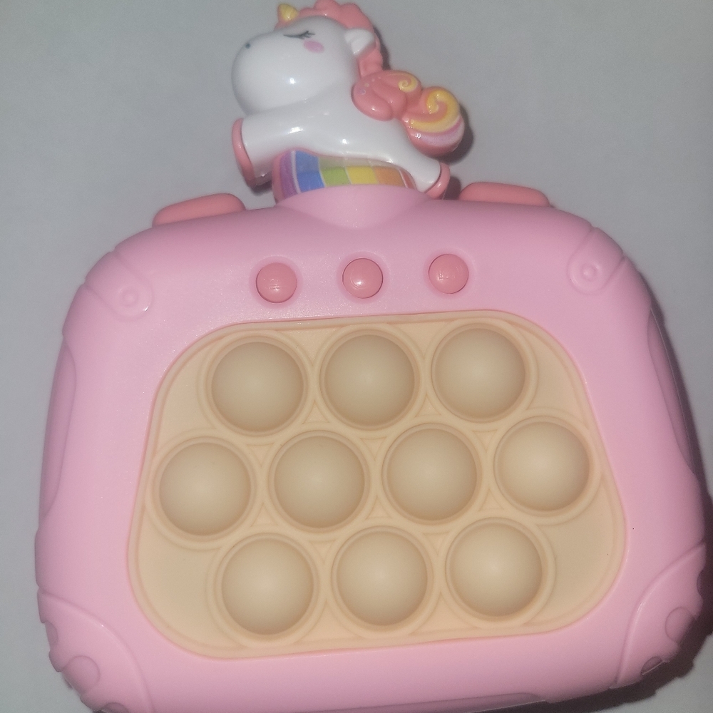 Pink Unicorn New Push Pop Toy, Sensory Toy, Memory Game